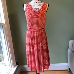 ANTHRO Maeve Drape-Neckline Daisy Dress NWOT